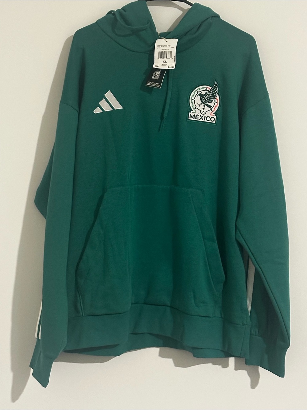 adidas Green Mexico Crest Pullover Hoodie